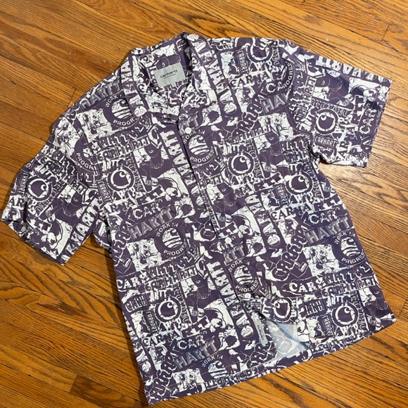Carhartt WIP Collage Vacation shirt LARGE - Picture 3 of 3